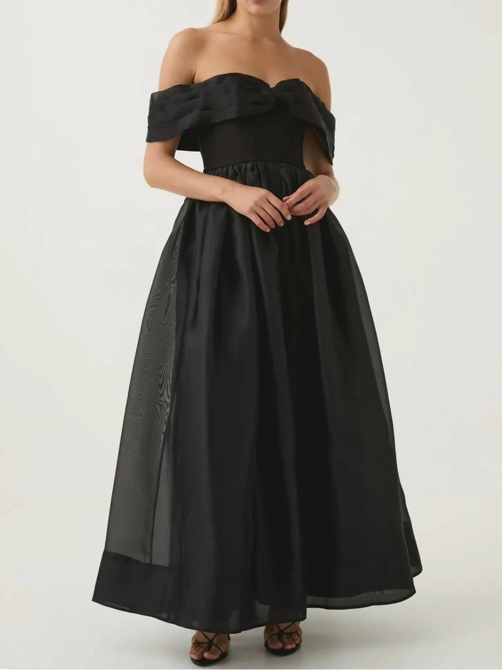 Aje Black Off-Shoulder Gown - Picture 2 of 7